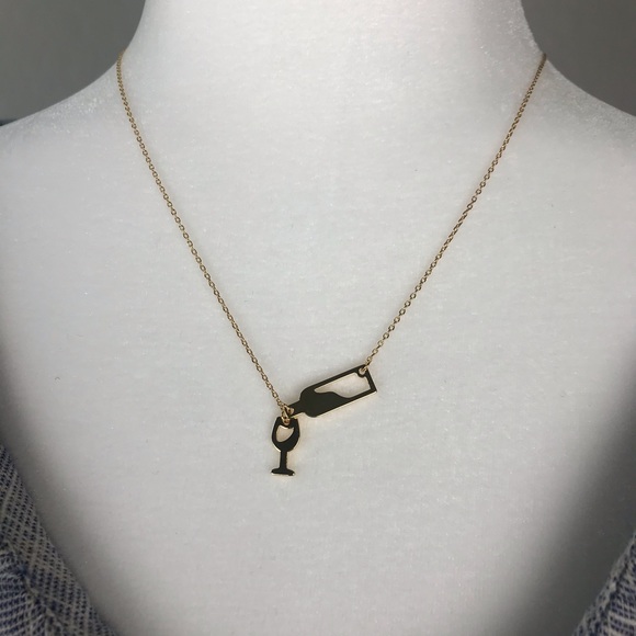 wine O'Clock somewhere Necklace - Picture 2 of 2